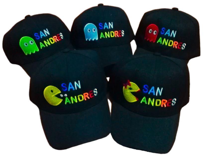 Gorras PACMAN Y FANTASMAS - SAN ANDRES (Lugar)