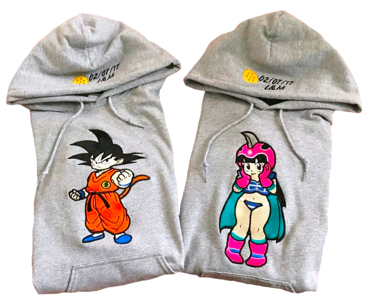 Goku Buzos En Pareja Buzo DRAGON BALL GOKU MILK (Fecha- Iniciales