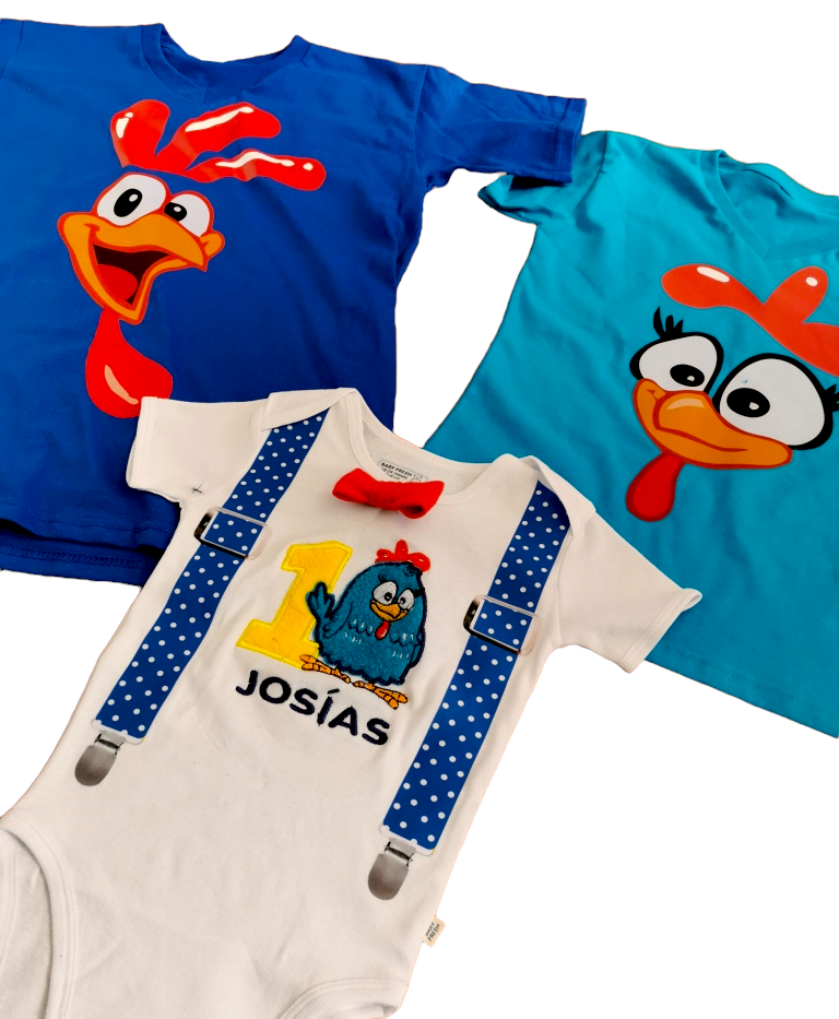Playeras personalizadas gallina pintadita 2025