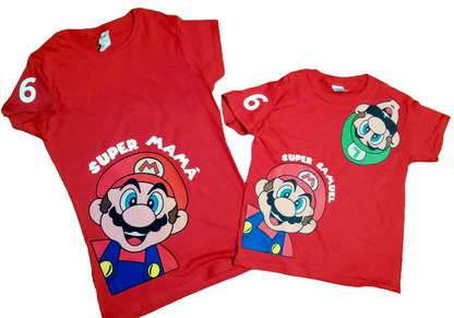 Mario Camisetas Personalizadas Niños Camisetas Personalizadas