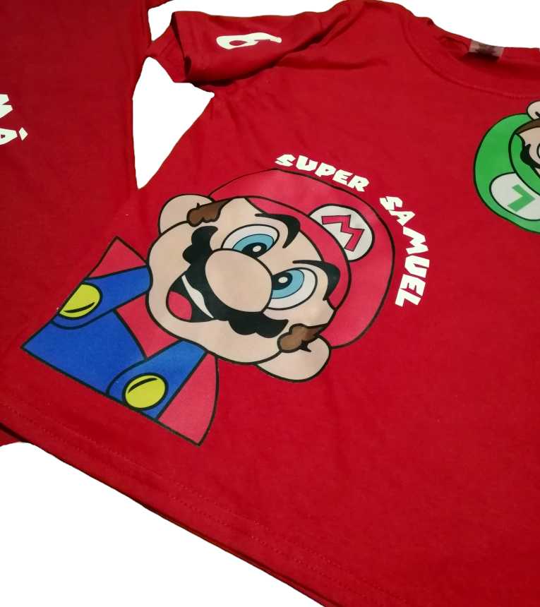 Camiseta SUPER MARIO Y LUIGI