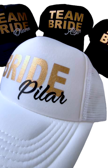 Gorras BRIDE - TEAM BRIDE (Nombres)