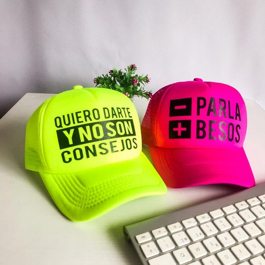 Gorras QUIERO DARTE... -PARLA +BESOS