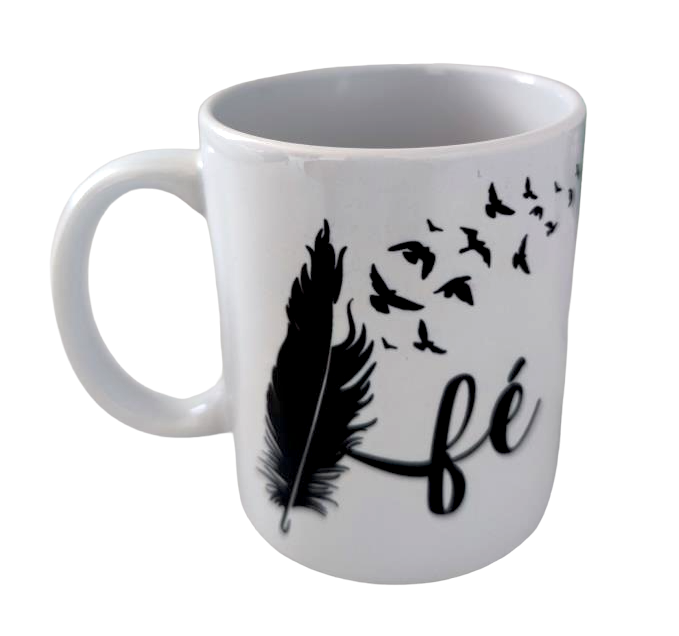 Mug PLUMA Y PAJARITOS (Texto)