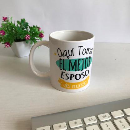 Mug CUMPLEAÑOS - EL MEJOR ESPOSO... (Fotos)