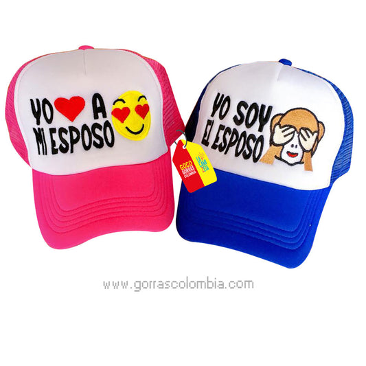 Gorras EMOJIS - YO ❤️ A MI ESPOSO