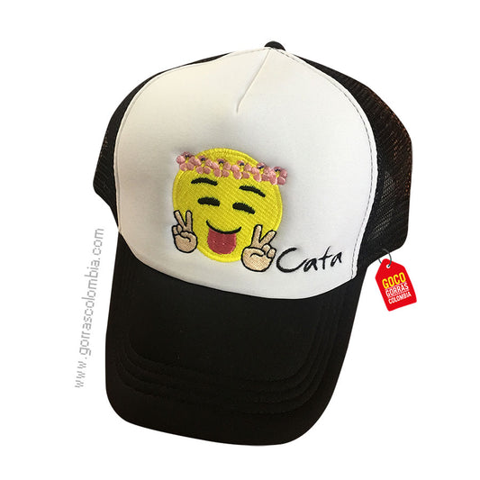 Gorra EMOJI CORONA DE ROSAS (Nombre)