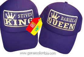 Gorras KING Y QUEEN (Nombres)