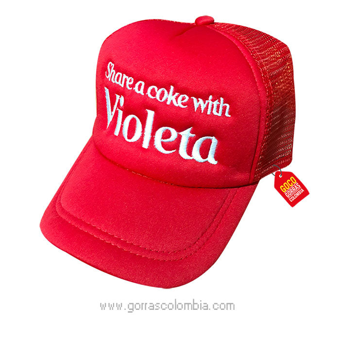 Gorra SHARE A COKE WITH VIOLETA (Nombre)