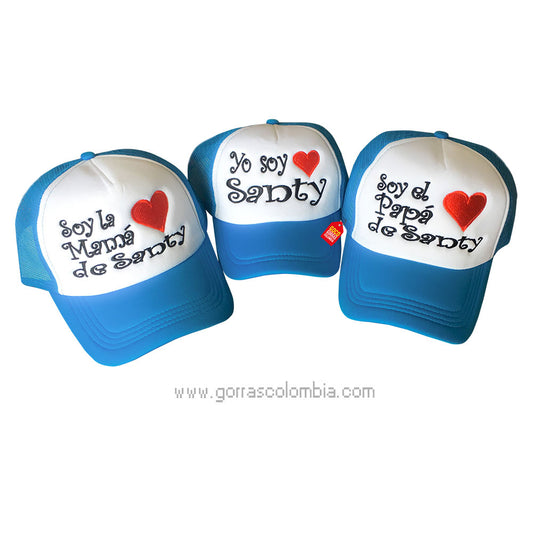 Gorras CORAZÓN - PAPÁS DE... (Nombre)