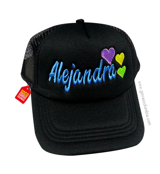 Gorra CORAZONES (Nombre)