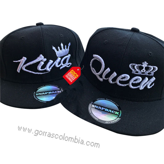 Gorras KING Y QUEEN 3D (Nombres)