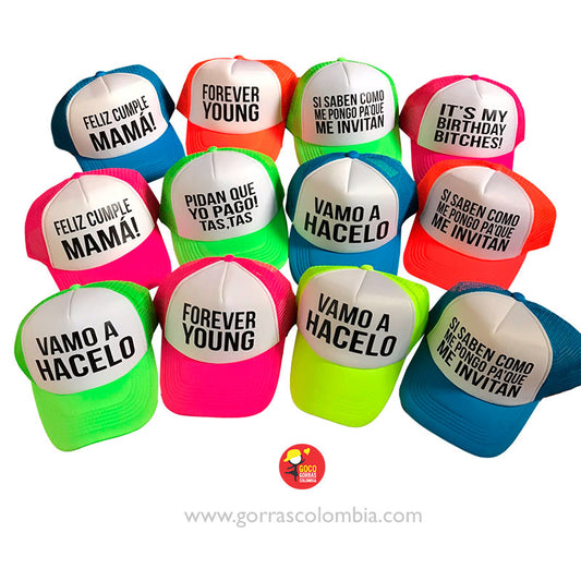 Gorras FRASES - CUMPLEAÑOS