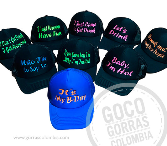 Gorras FRASES EN INGLÉS - CUMPLEAÑOS