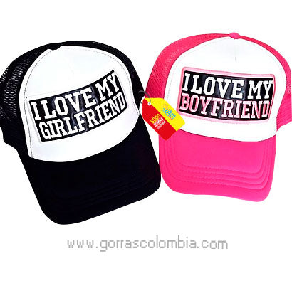 Gorras GIRLFRIEND Y BOYFRIEND