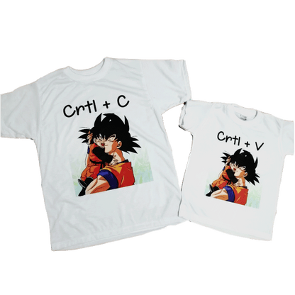 Camiseta padre e hijo Dragon ball