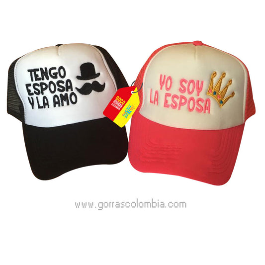 Gorras MOSTACHO Y CORONA - TENGO ESPOSA