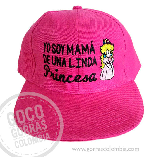 Gorra PRINCESA PEACH - MAMÁ DE UNA LINDA PRINCESA