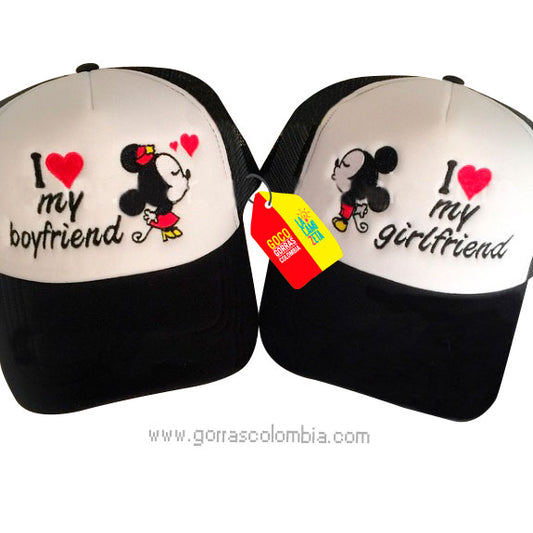 Gorras MINNIE Y MICKEY - BOYFRIEND Y GIRLFRIEND