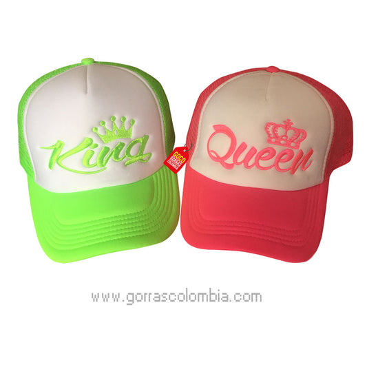 Gorras KING Y QUEEN