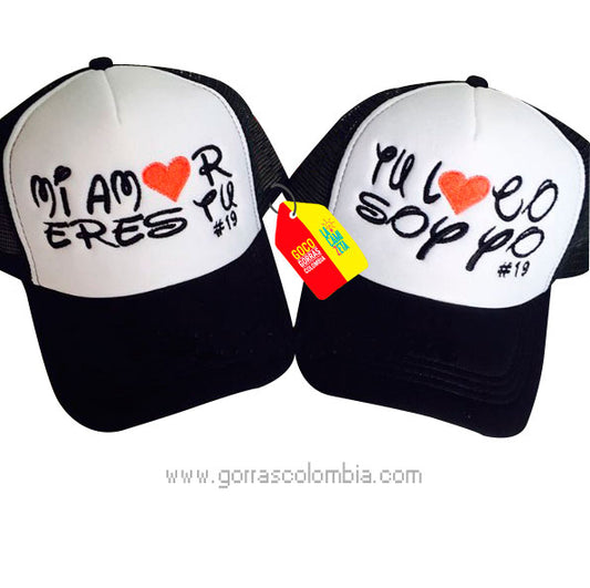 Gorras CORAZÓN - MI AMOR ERES TU (Numeral)