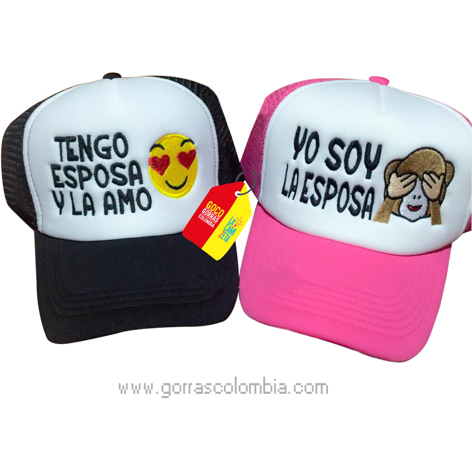 Gorras EMOJI Y MICA - TENGO ESPOSA