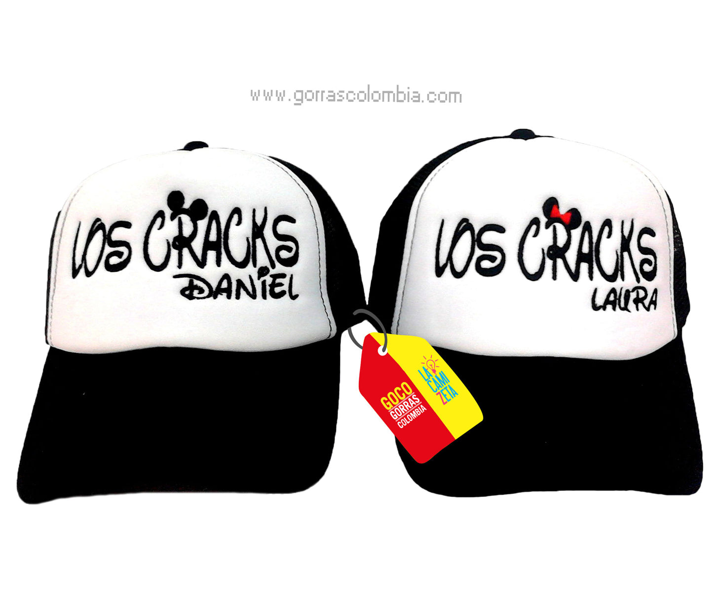 Gorras OREJAS MICKEY - LOS CRACKS (Nombres)