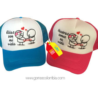 Gorras PAREJA EMBARAZADA - ELLAS SON MI VIDA (Nombre)