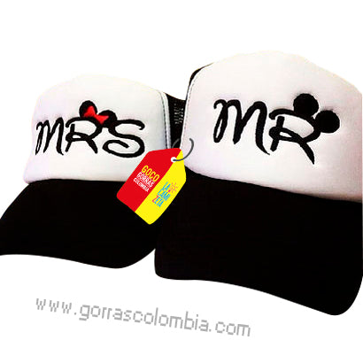 2 gorras MR & MRS