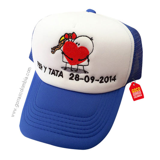 Gorra NOVIOS (Nombres-Fecha)