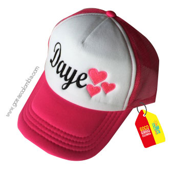 Gorra CORAZONES (Nombre)