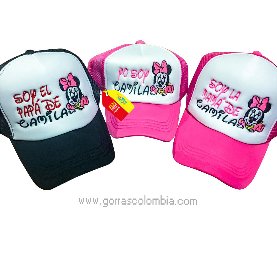 Gorras MINNIE - PAPÁS DE... (Nombre)