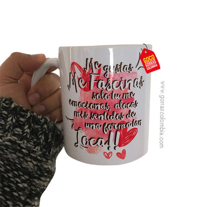 Mug ME GUSTAS, ME FASCINAS... (Frase)