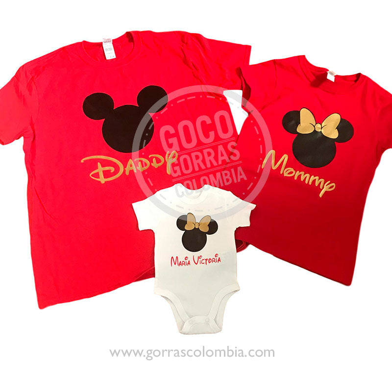 MICKEY DADDY-MOMMY-BABY (NOMBRE)