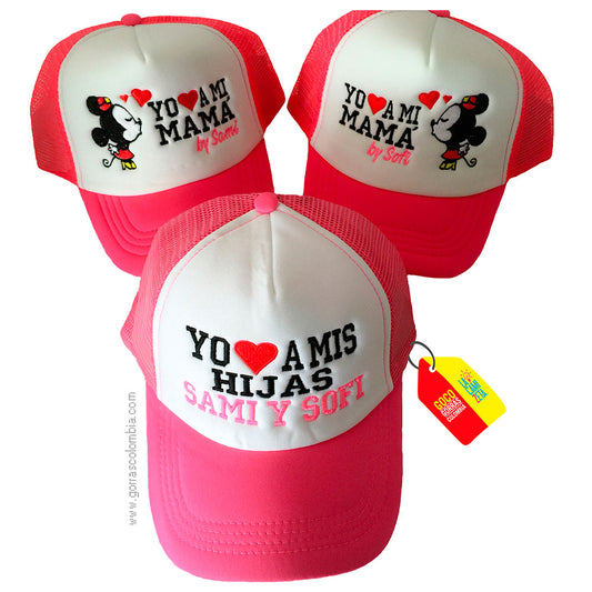 Gorras MINNIE - MAMÁ E HIJAS (Nombres)