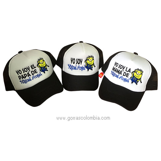 Gorras MINIONS - PAPÁS DE... (Nombre)