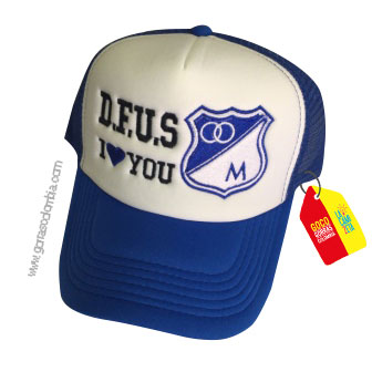 Gorra I LOVE YOU MILLONARIOS F.C. (Iniciales)