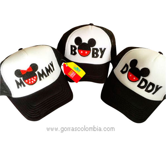 Gorras MICKEY - DADDY, MOMMY Y BABY