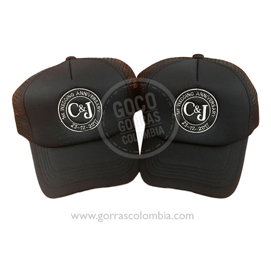 Gorras ANIVERSARIO (Iniciales-Fecha)