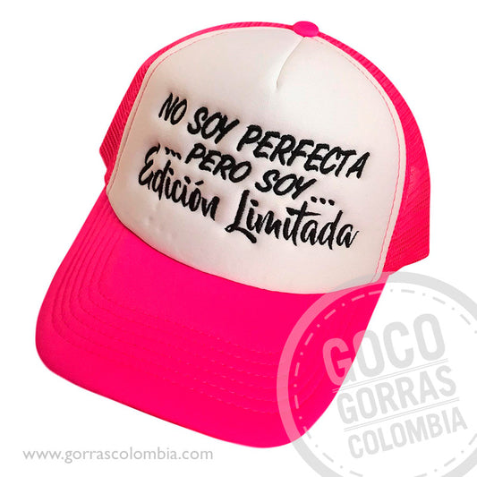 Gorra NO SOY PERFECTA ...PERO SOY... EDICIÓN LIMITADA