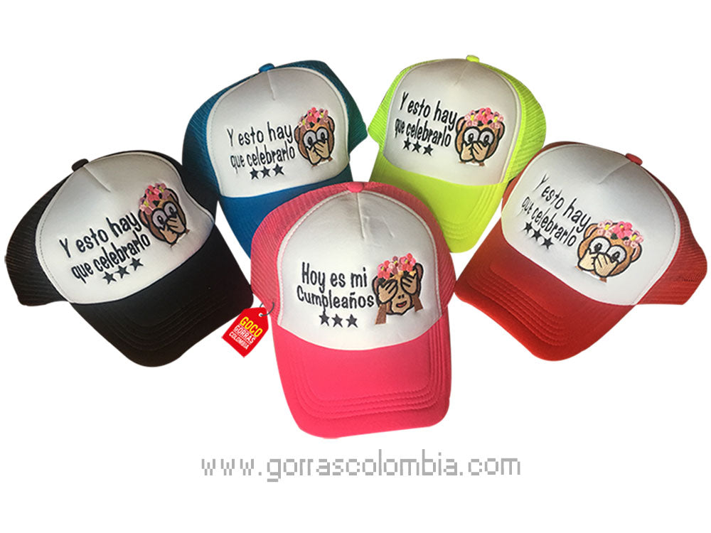 Gorras EMOJI MICA - CUMPLEAÑOS