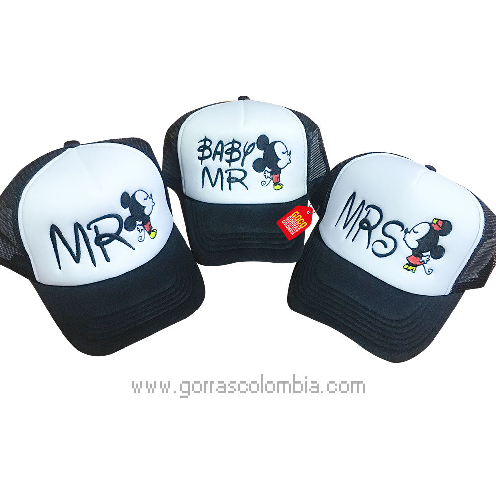 Gorras MICKEY Y MINNIE - MR, MRS & BABY