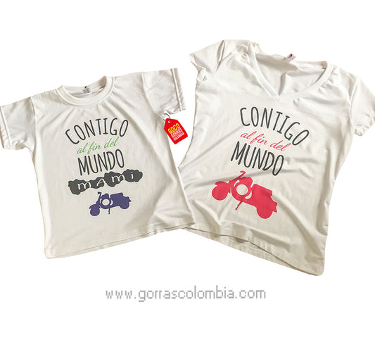 Camiseta CONTIGO AL FIN DEL MUNDO