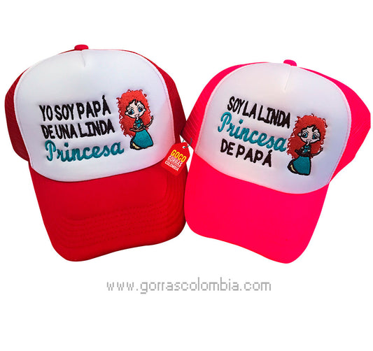 Gorras VALIENTE - PAPÁ Y PRINCESA