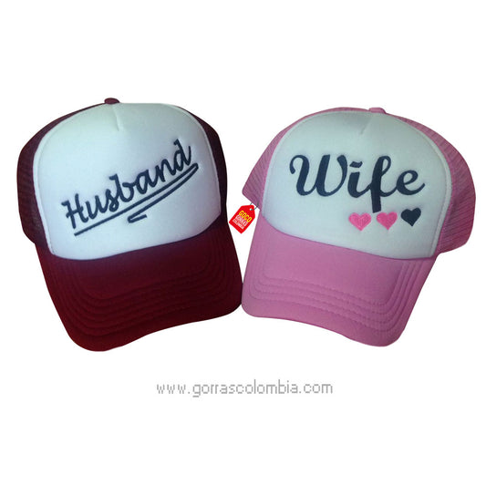 Gorras HUSBAND Y WIFE