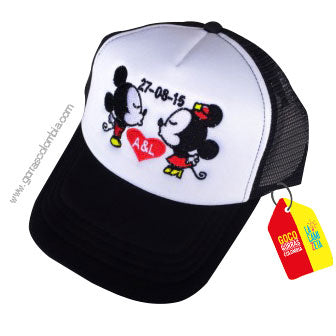 Gorra MICKEY Y MINNIE (Iniciales-Fecha)