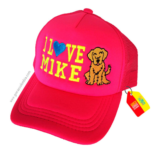 Gorra PERRO - I LOVE MIKE (Nombre)