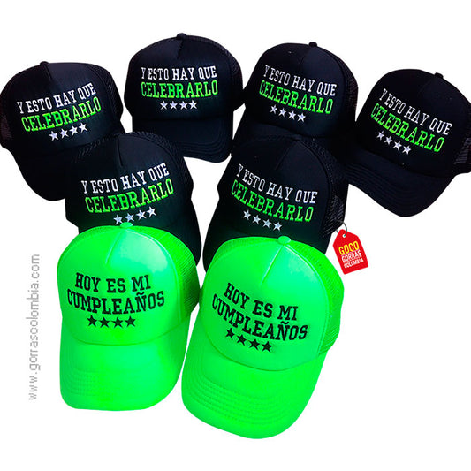 Gorras FRASES - CUMPLEAÑOS