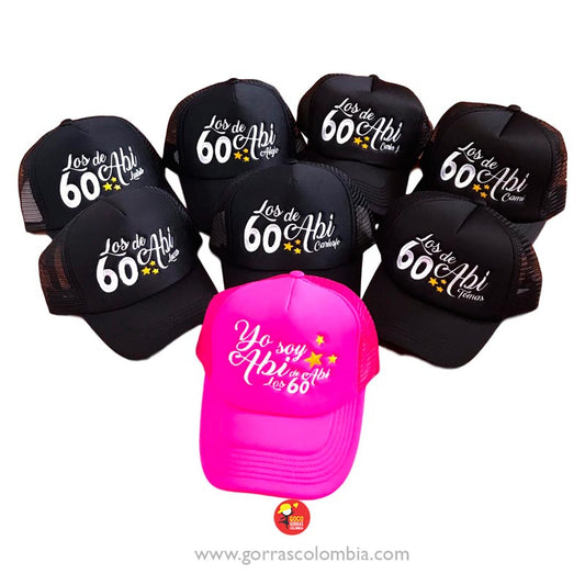 Gorras CUMPLEAÑOS (Nombre-Edad)