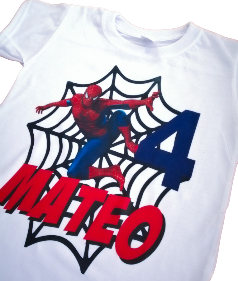 Camiseta Spiderman con nombre